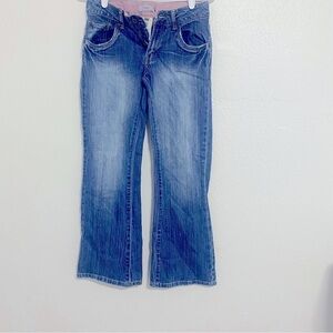 Levi’s Stretch Flare 517 Pink Tab 14 Regular With Adjustable Waist 99% Cotton